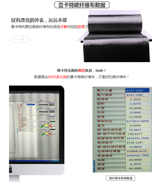 曼卡特碳布抗拉強(qiáng)度竟然高達(dá)4424.1582兆帕