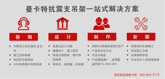 買抗震支架，曼卡特一站式為您解決所有難題~